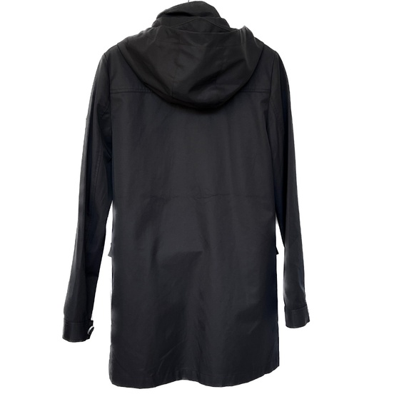 Noel Asmar Jacket Coat Black Button up & Zipper Equestrian Rain Coat Size XXS - Picture 4 of 12